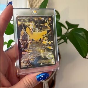 Pokemon Pikachu EX Holo Yellow & Black Collectible Card